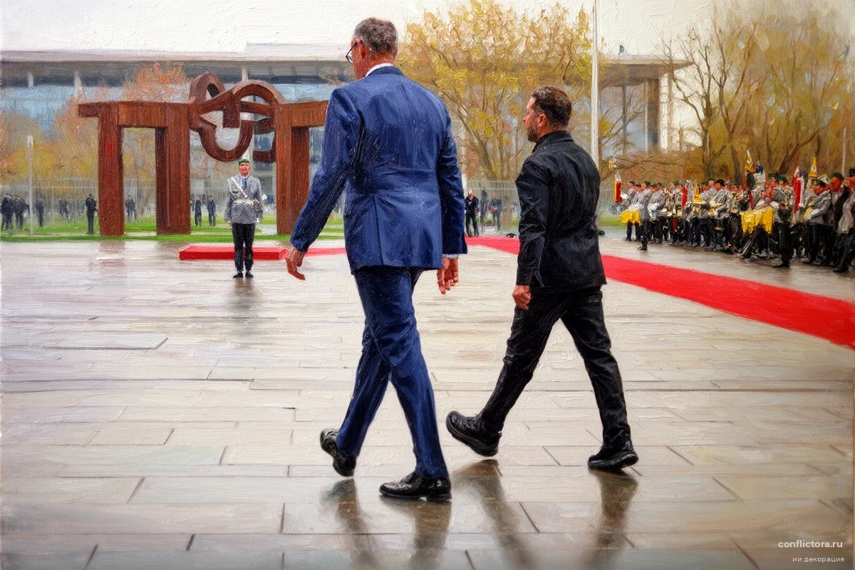 Зеленский приехал к Мерцу в обуви, которая вызвала споры в Берлине: кадры из Германии